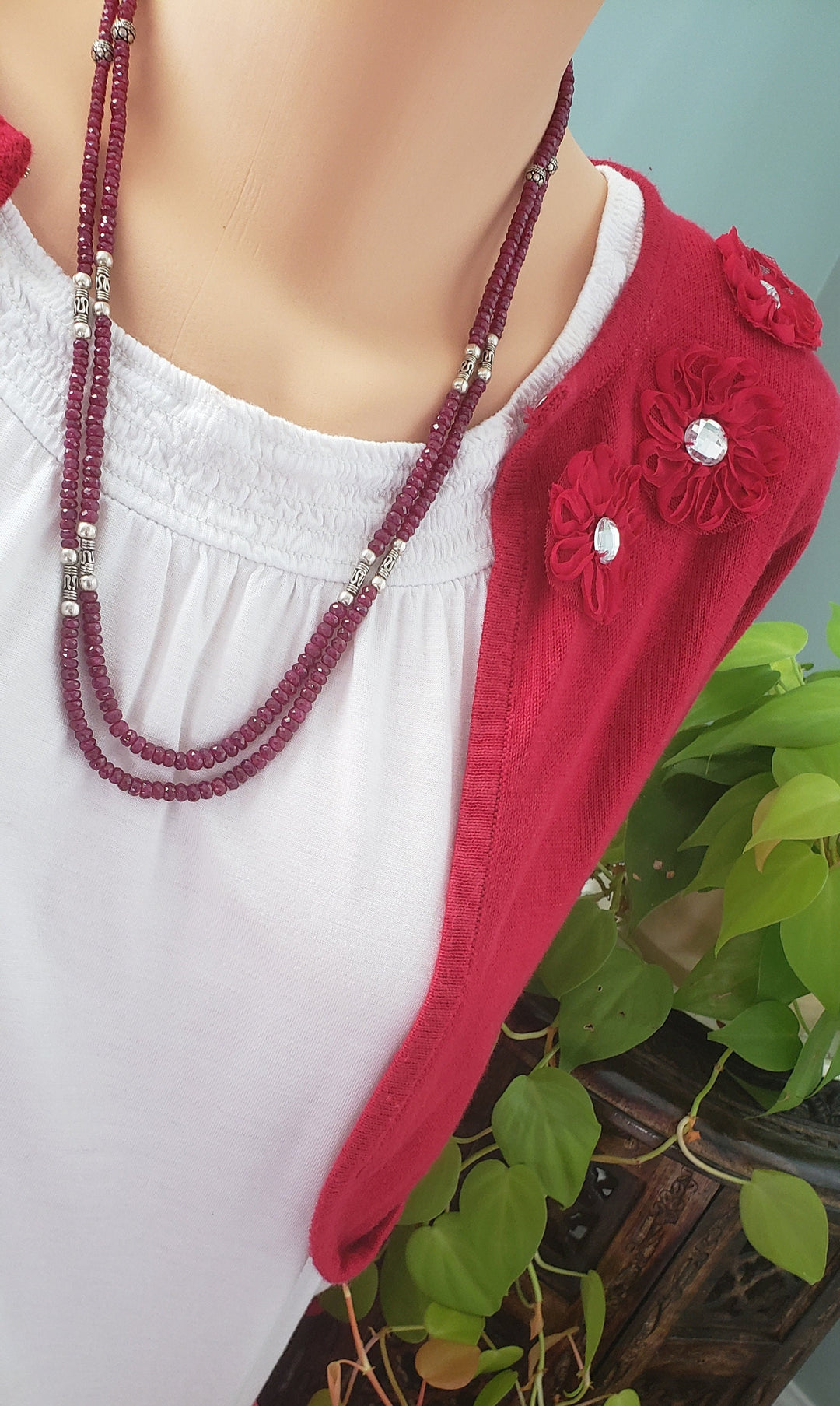 Silver Ruby chain