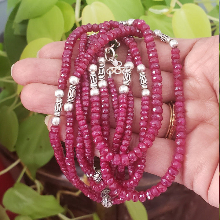 Silver Ruby chain