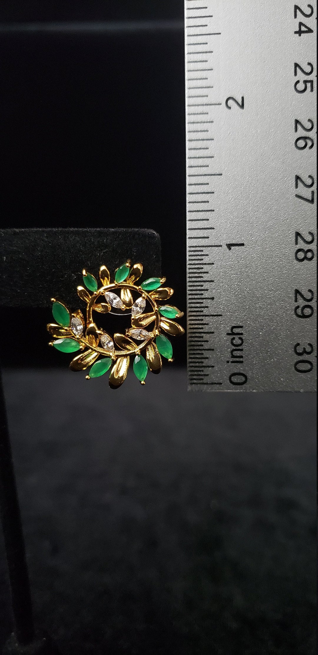 Emerald and Sapphire studs