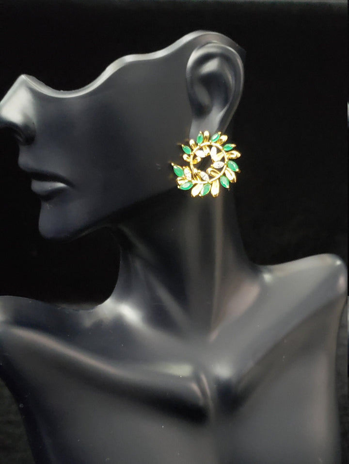 Emerald and Sapphire studs