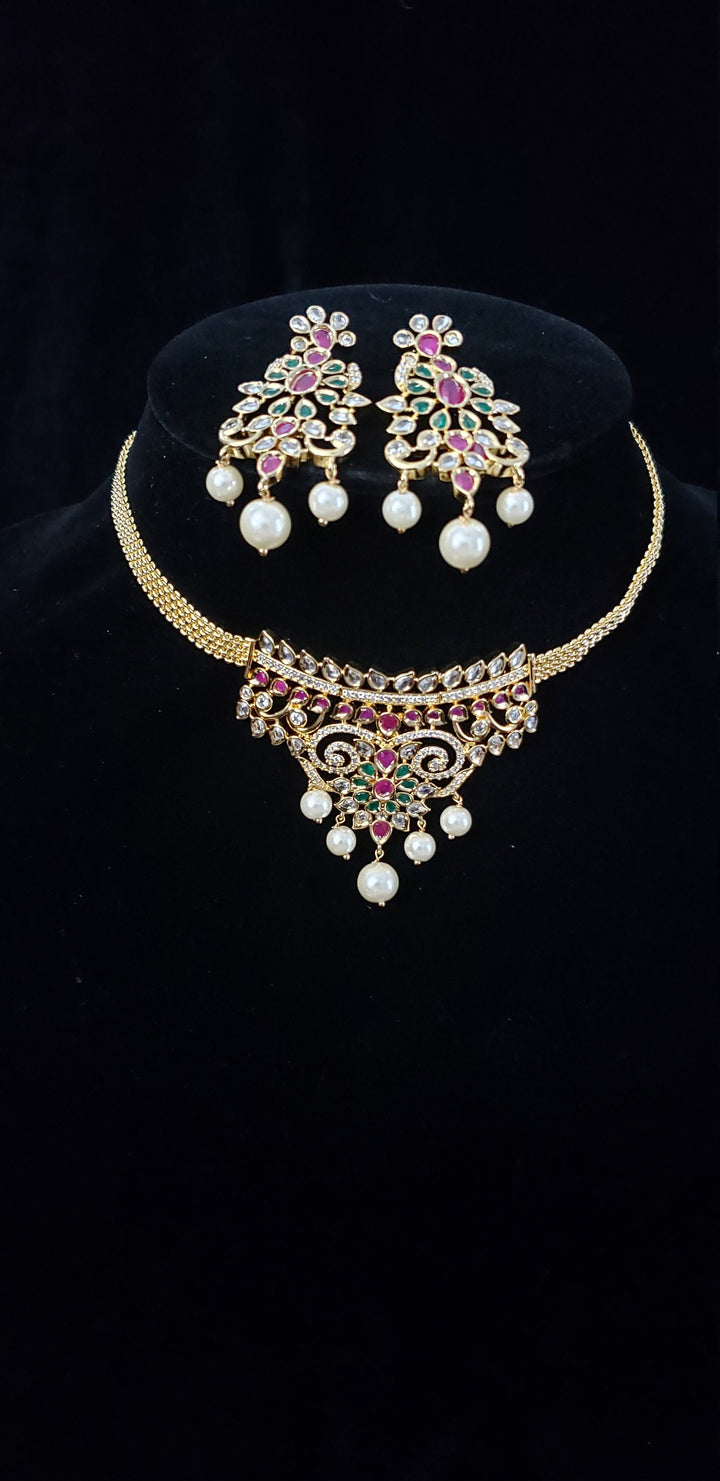 Choker set with earrings
