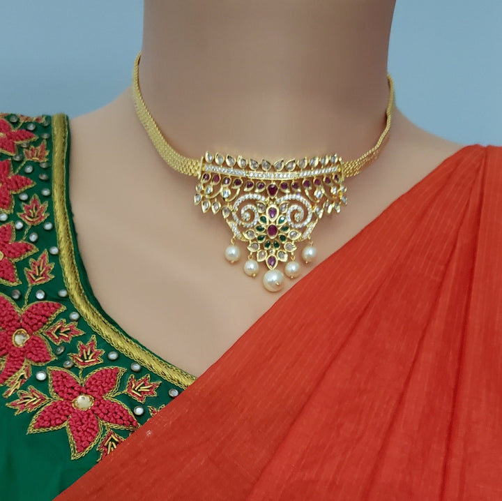 Choker set with earrings