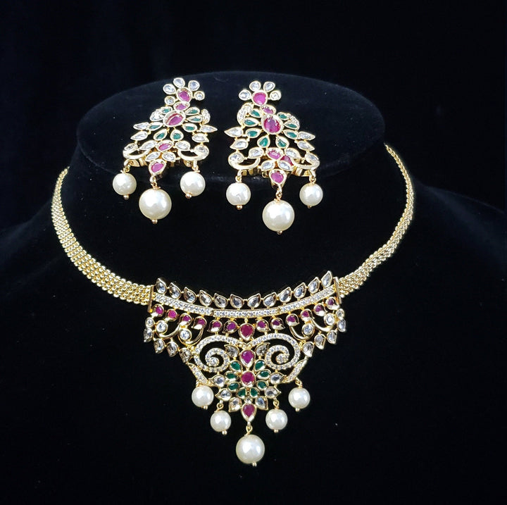 Choker set with earrings