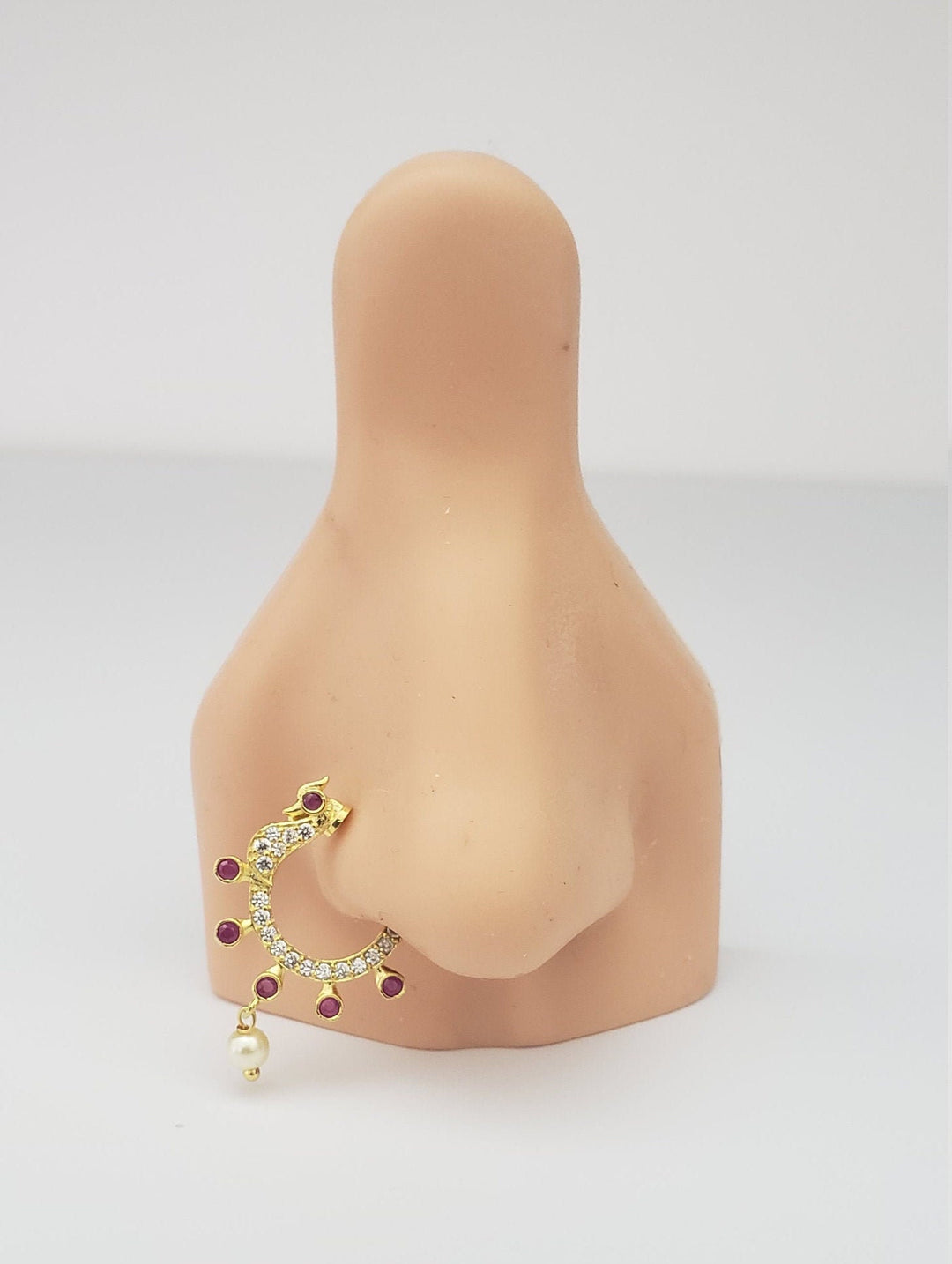 CZ Right Nose Ring