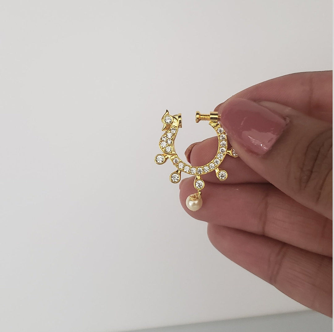 CZ Right Nose Ring
