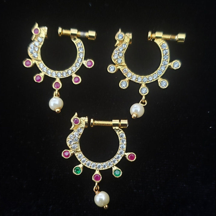 CZ Right Nose Ring