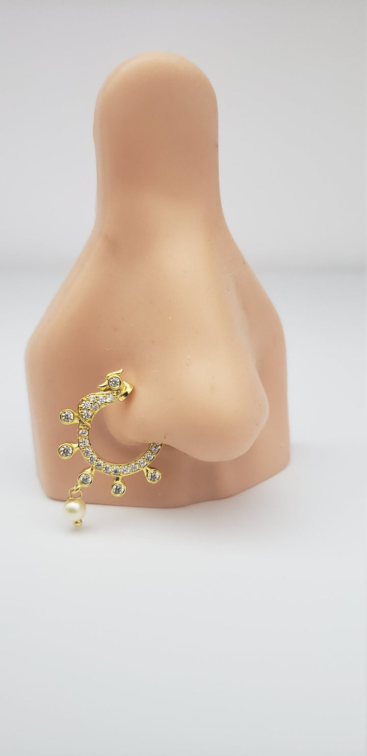 CZ Right Nose Ring