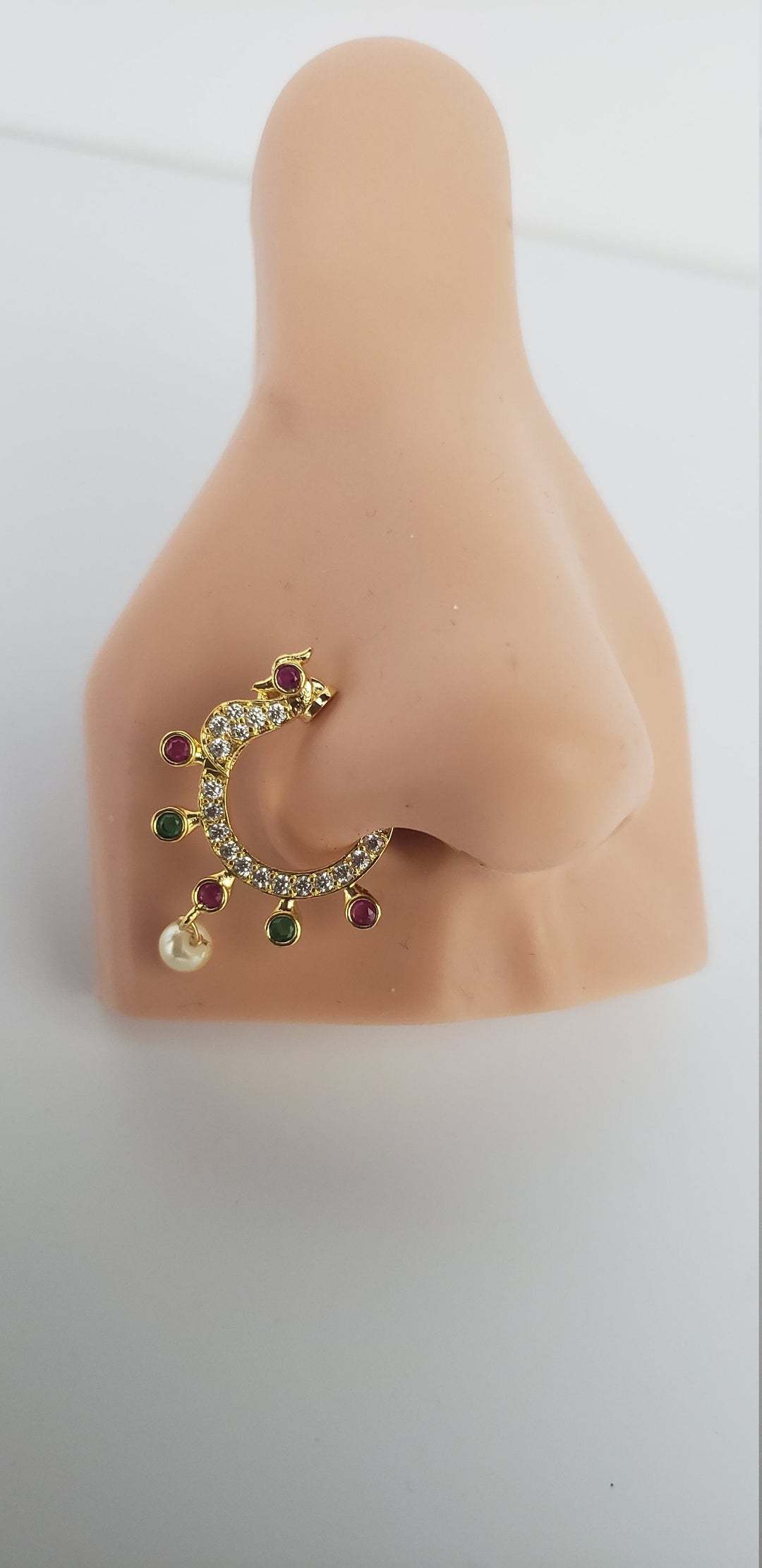 CZ Right Nose Ring