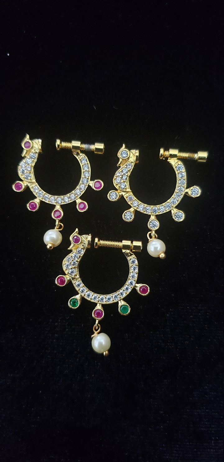 CZ Right Nose Ring
