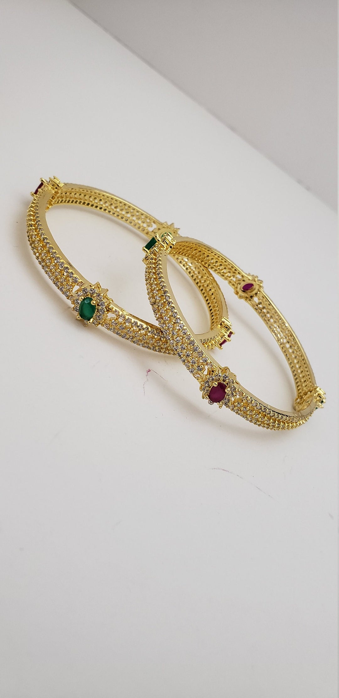 cz Bangles pair