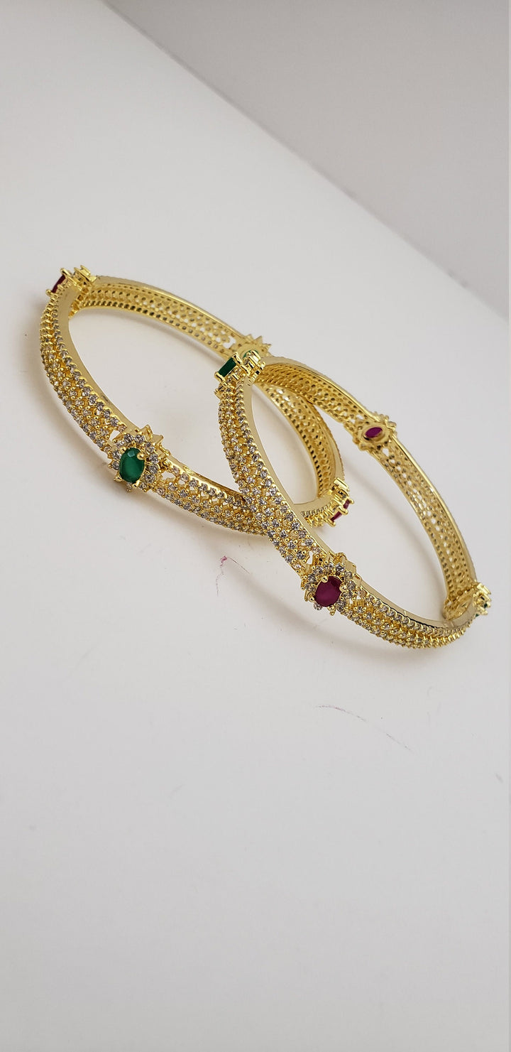 cz Bangles pair