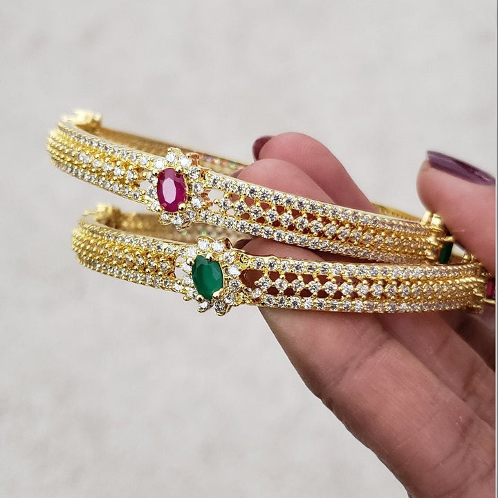 cz Bangles pair