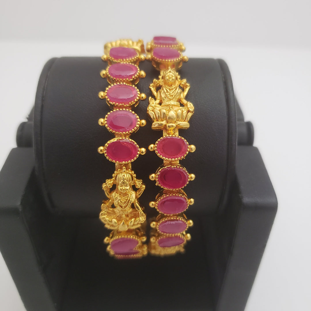 Matte Lakshmi Ruby bangles