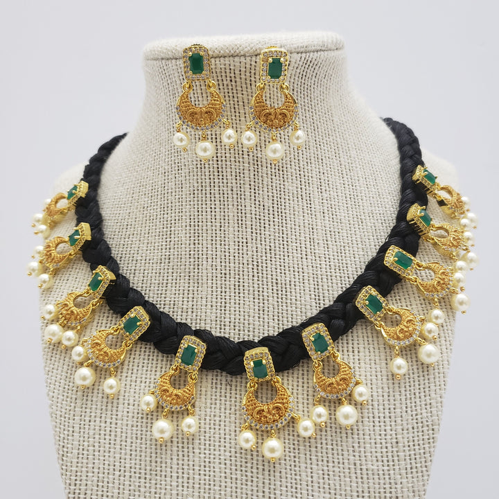 Black Silk Thread Necklace