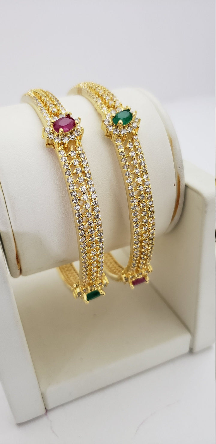 cz Bangles pair
