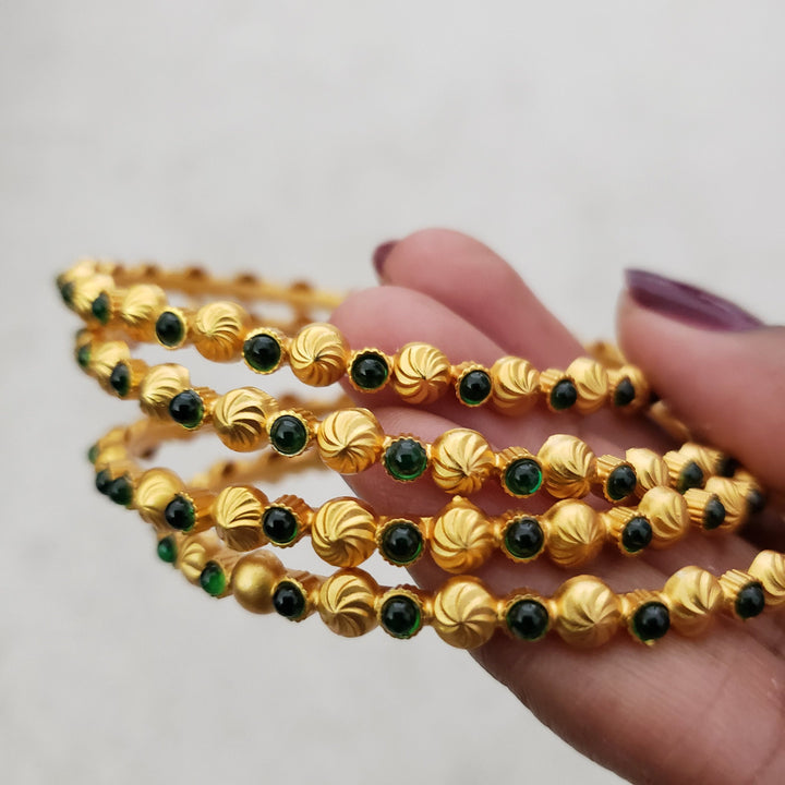 Green Pota Matt bangles