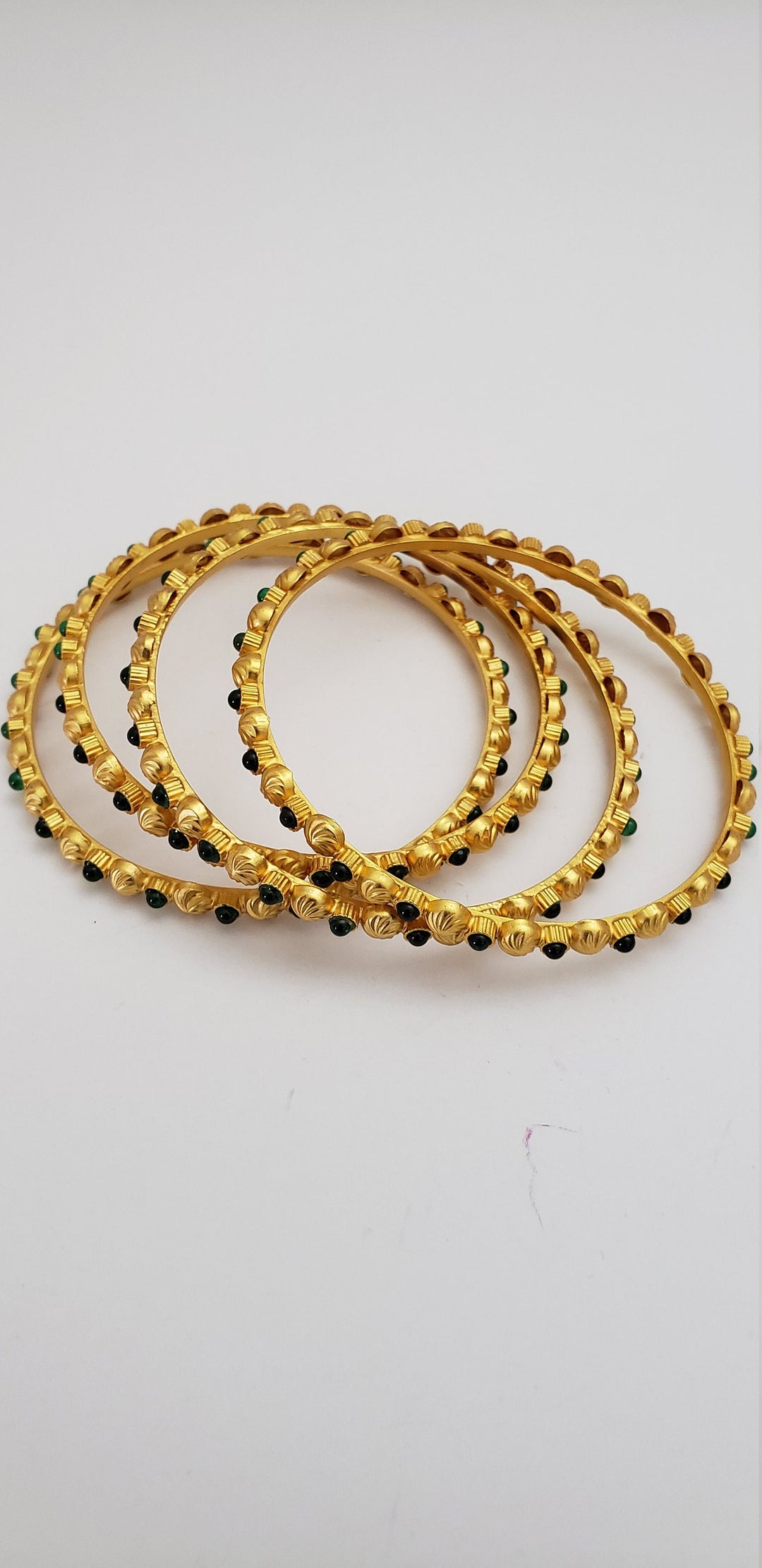 Green Pota Matt bangles
