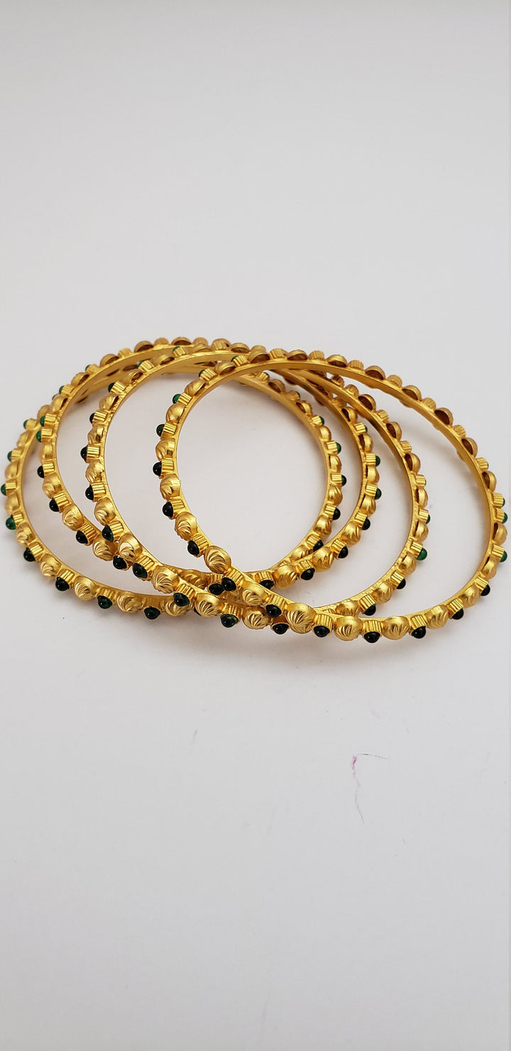 Green Pota Matt bangles