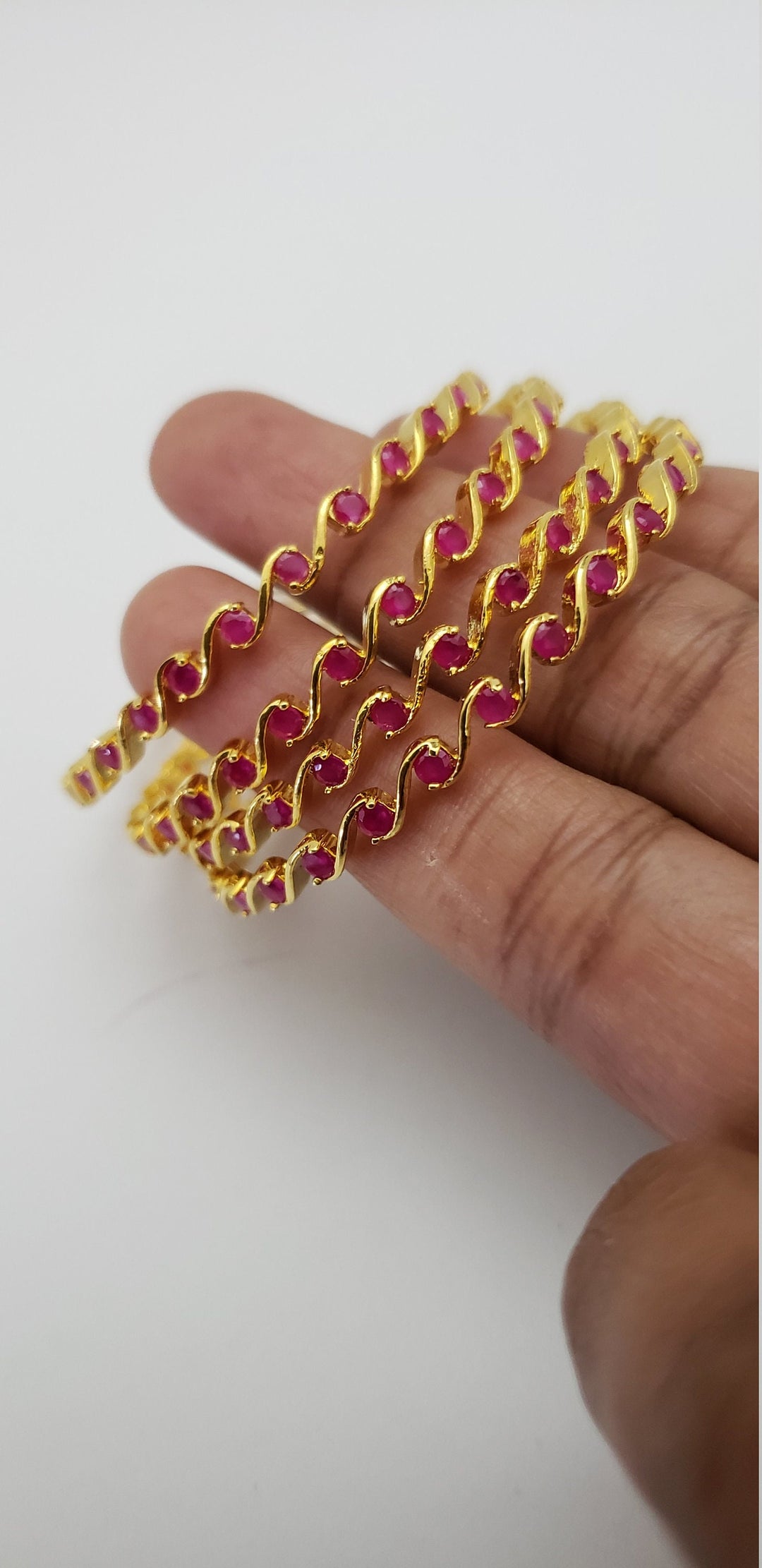 Adult/Kids Ruby Bangles Set