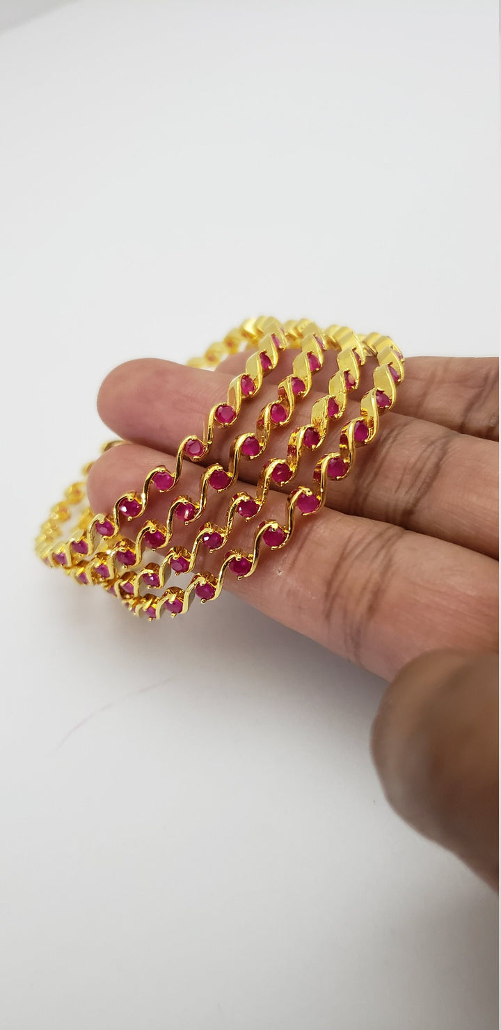 Adult/Kids Ruby Bangles Set
