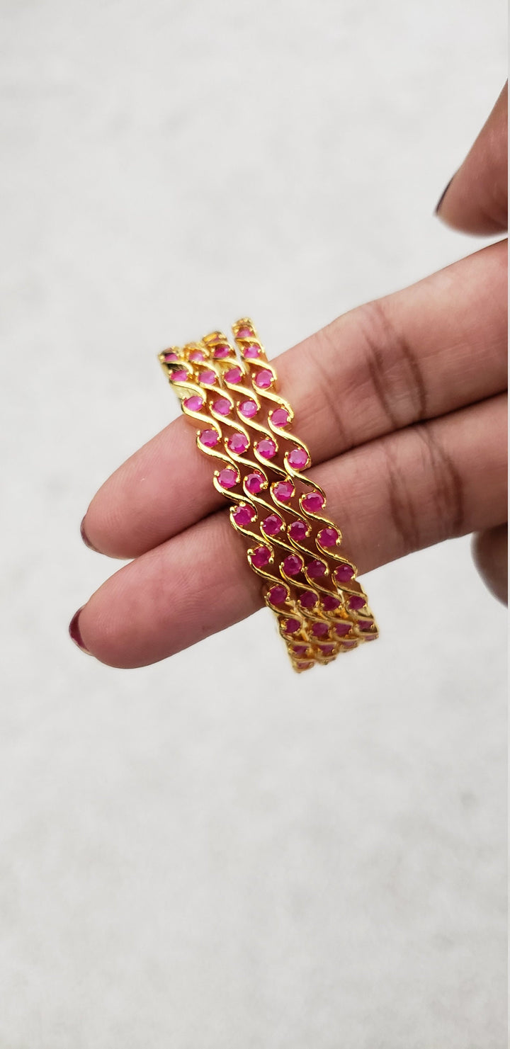 Adult/Kids Ruby Bangles Set