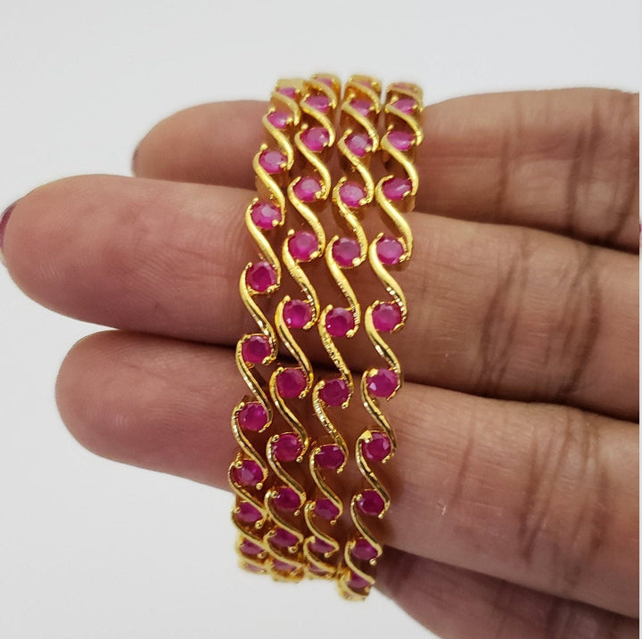 Adult/Kids Ruby Bangles Set