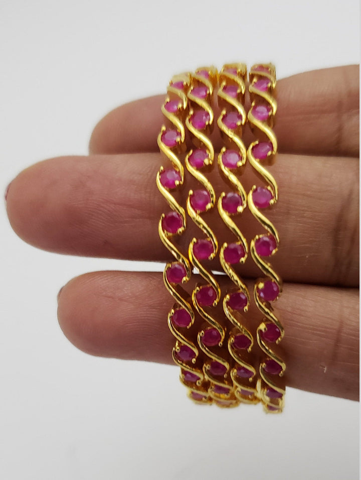 Adult/Kids Ruby Bangles Set