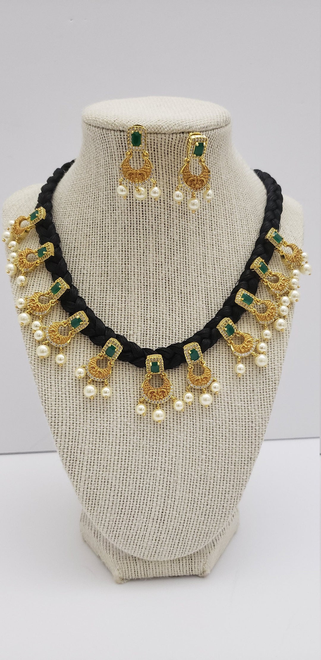 Black Silk Thread Necklace