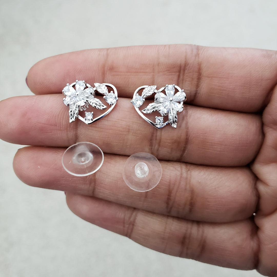 Heart Silver studs
