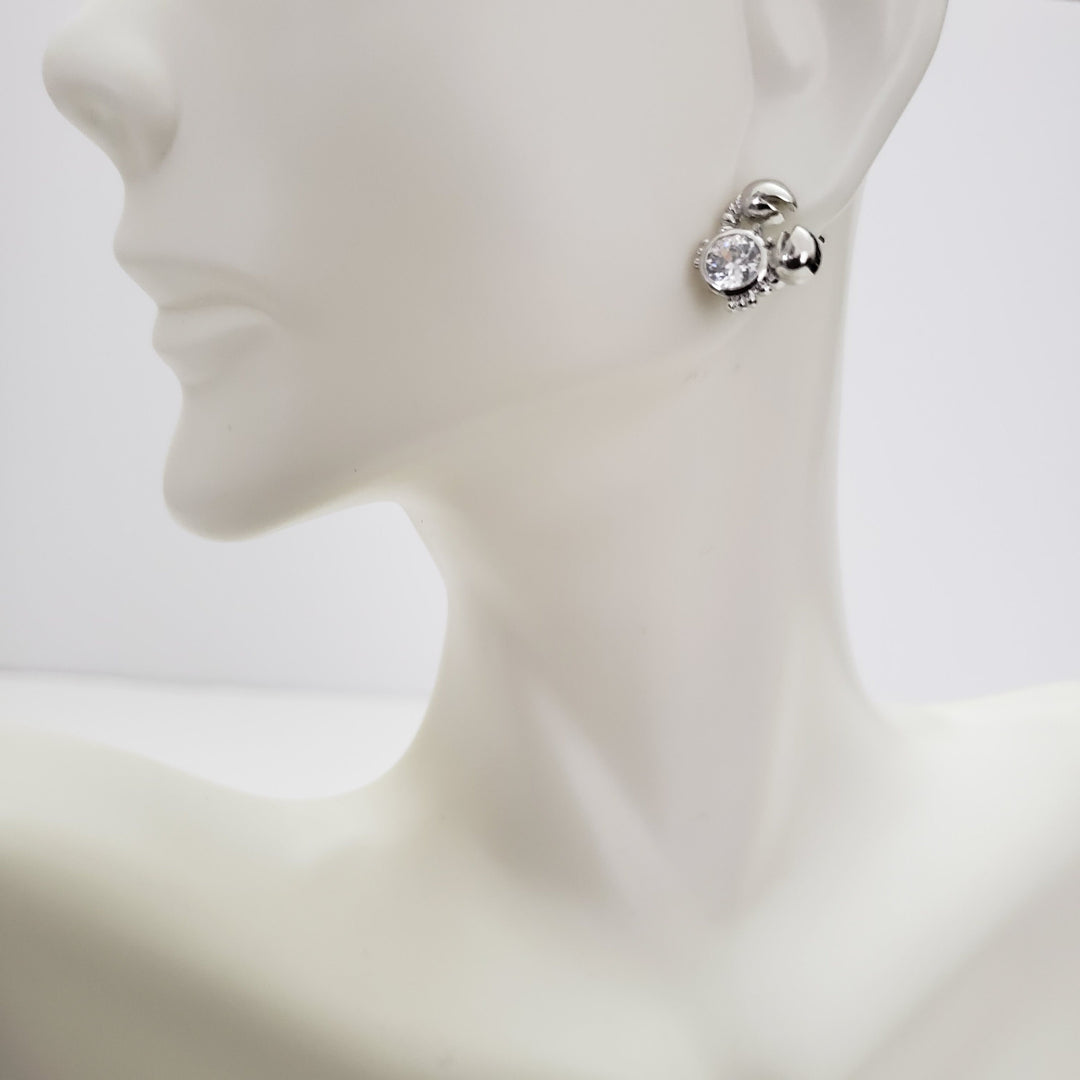 Crab design Silver studs