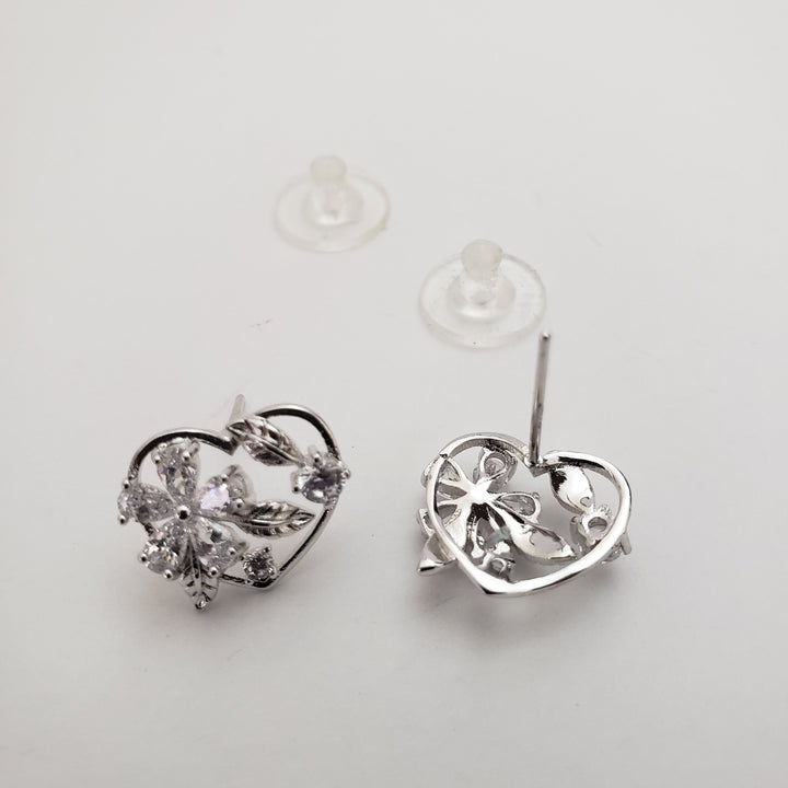 Heart Silver studs