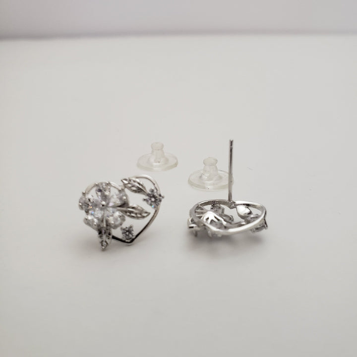 Heart Silver studs