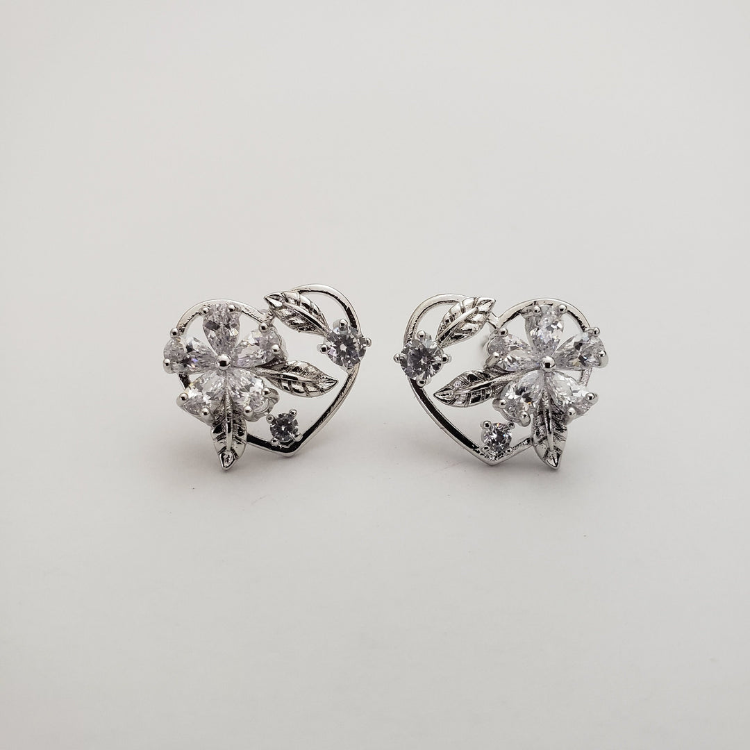 Heart Silver studs