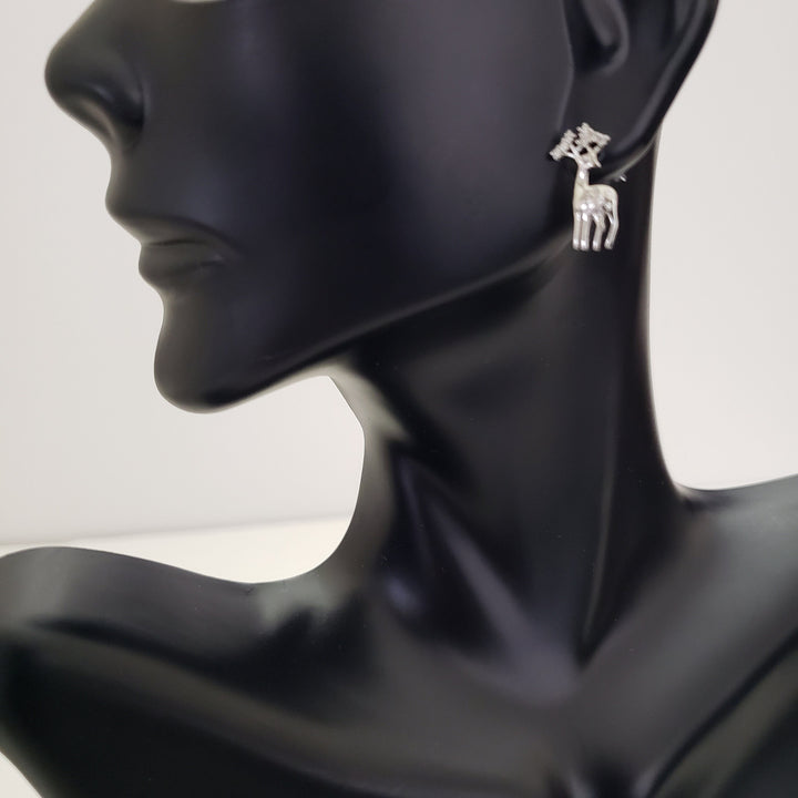Deer Silver studs