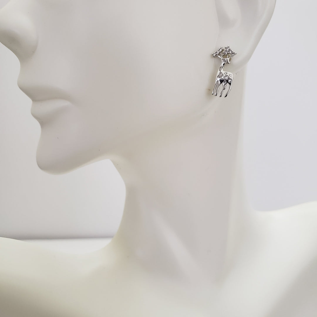 Deer Silver studs