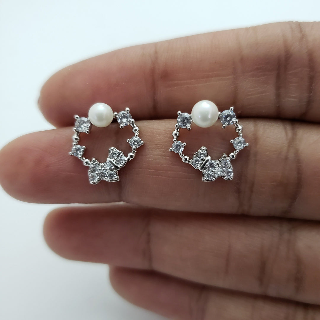 CZ Silver studs