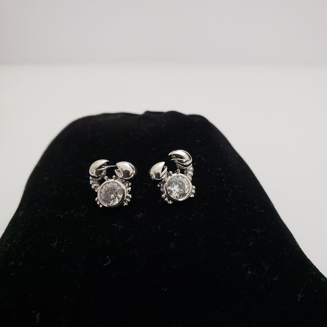 Crab design Silver studs