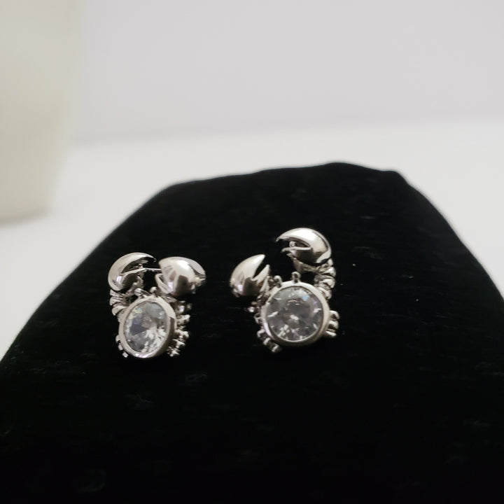 Crab design Silver studs