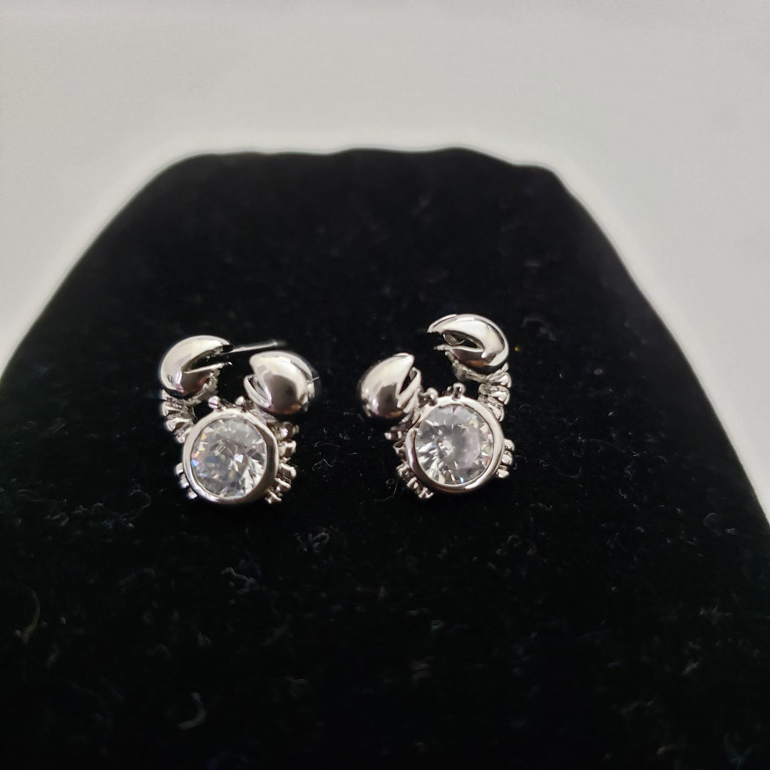 Crab design Silver studs