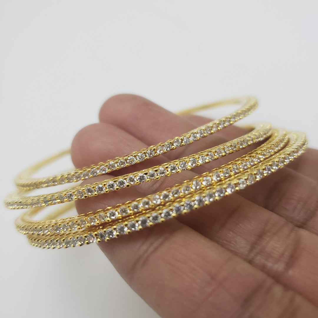 CZ 4 Bangle set