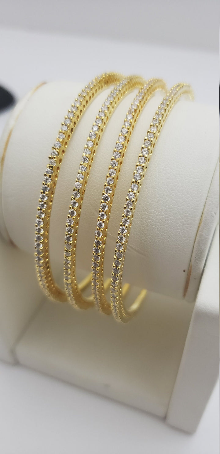 CZ 4 Bangle set