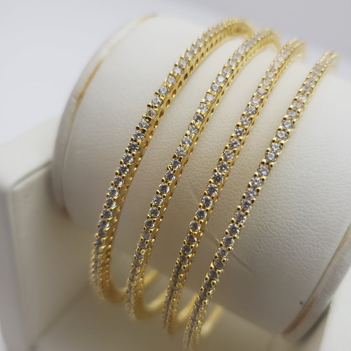 CZ 4 Bangle set
