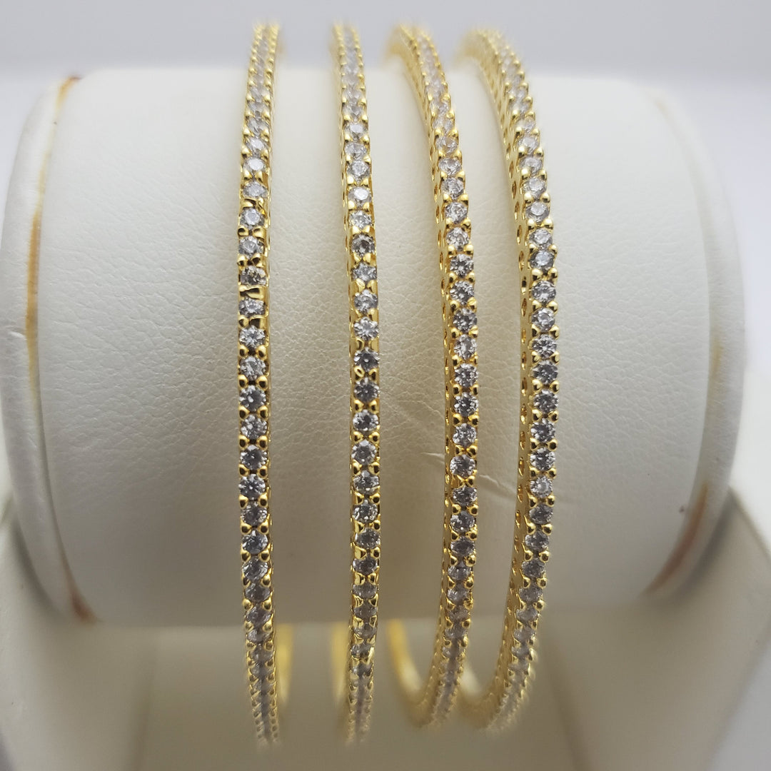 CZ 4 Bangle set
