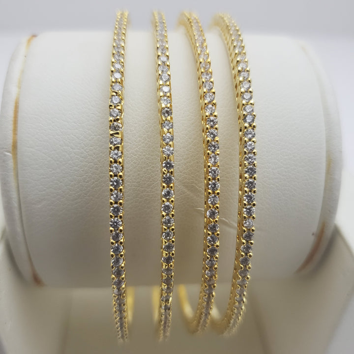 CZ 4 Bangle set