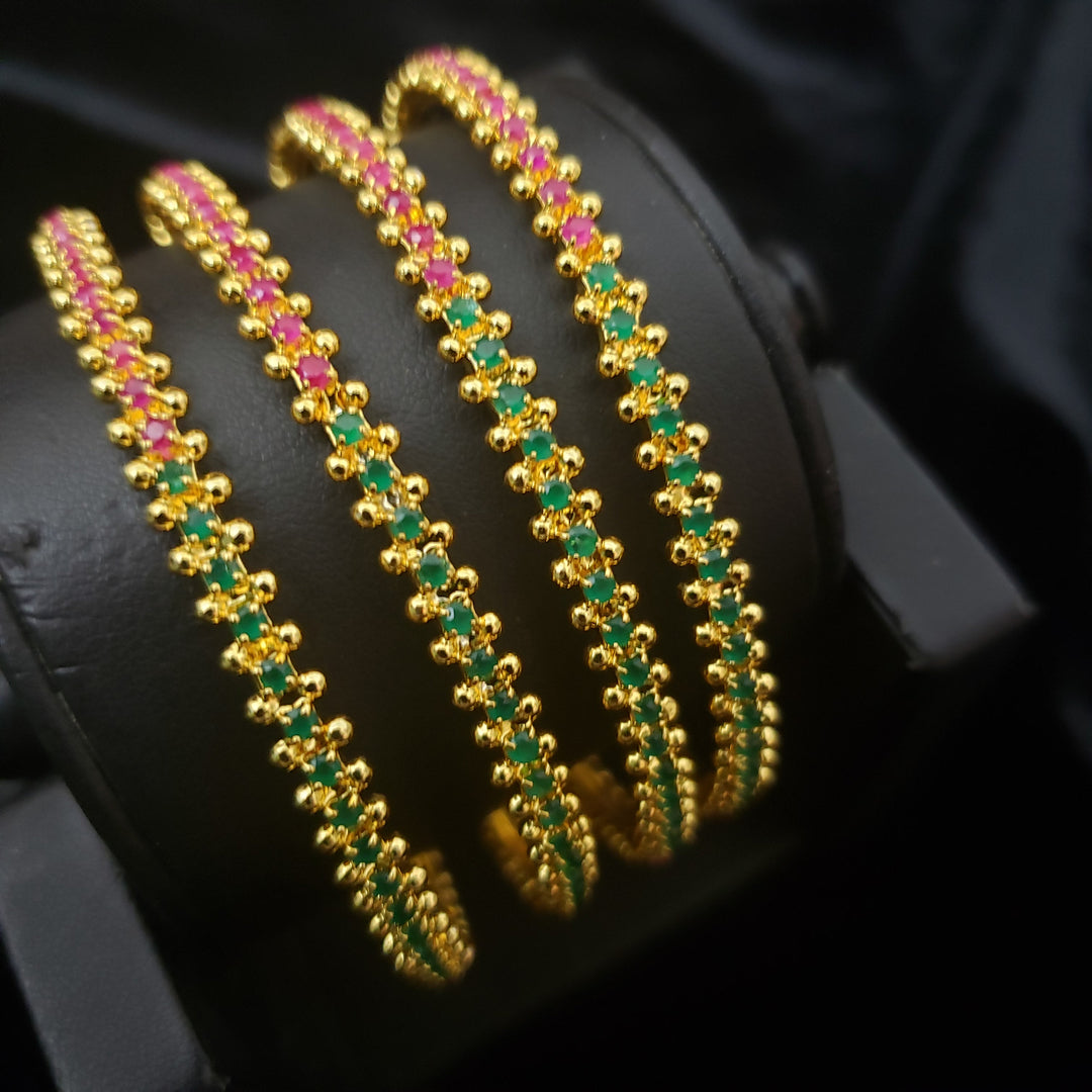 Pink and green Bangles