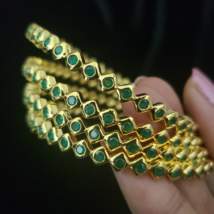 Green 4 Bangle set
