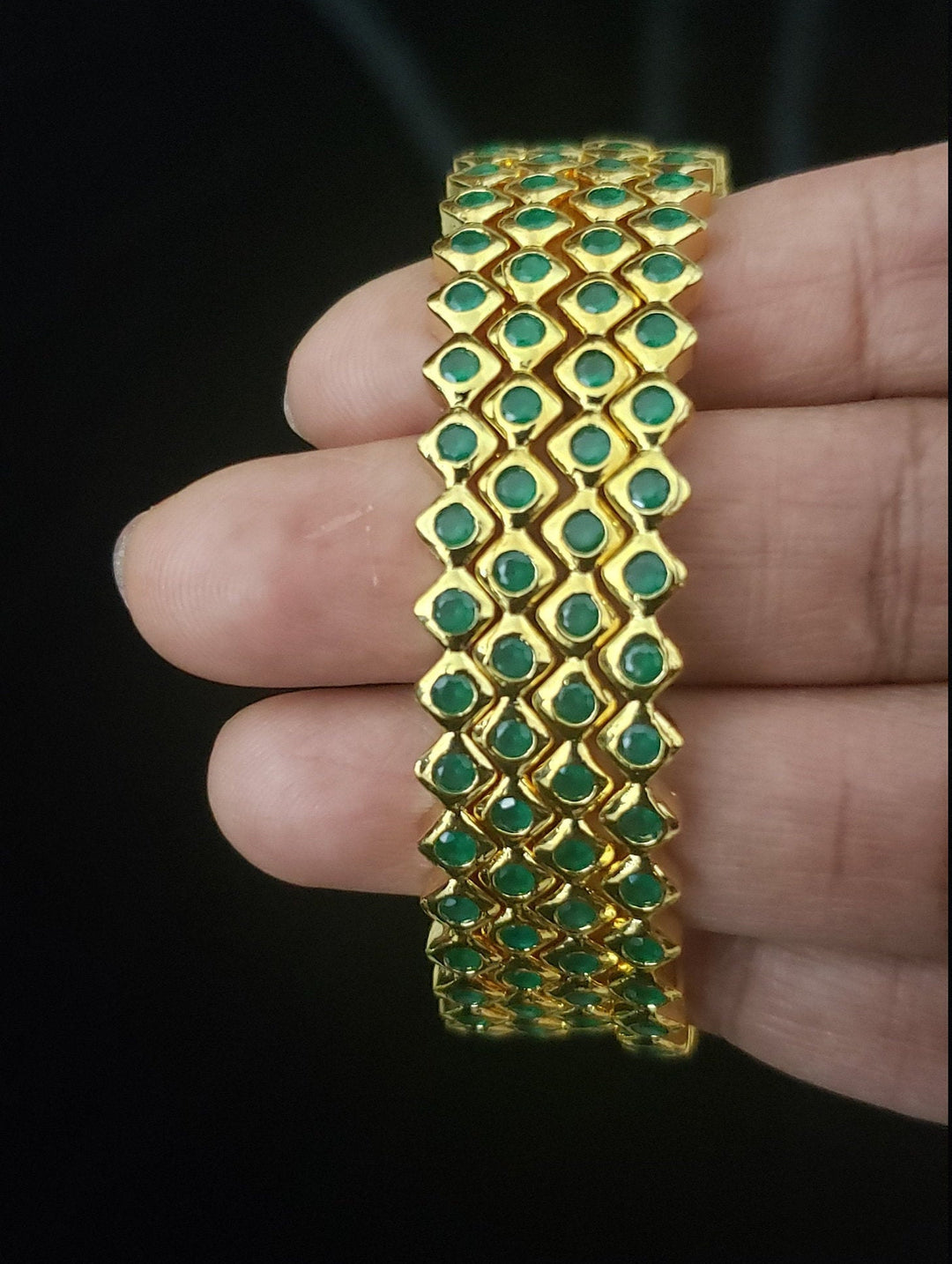 Green 4 Bangle set