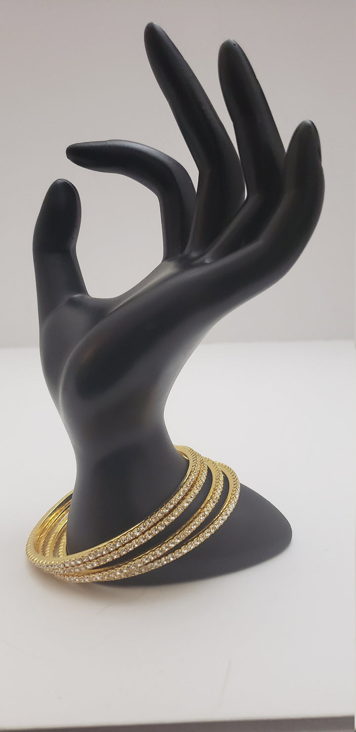 White Bangles Set