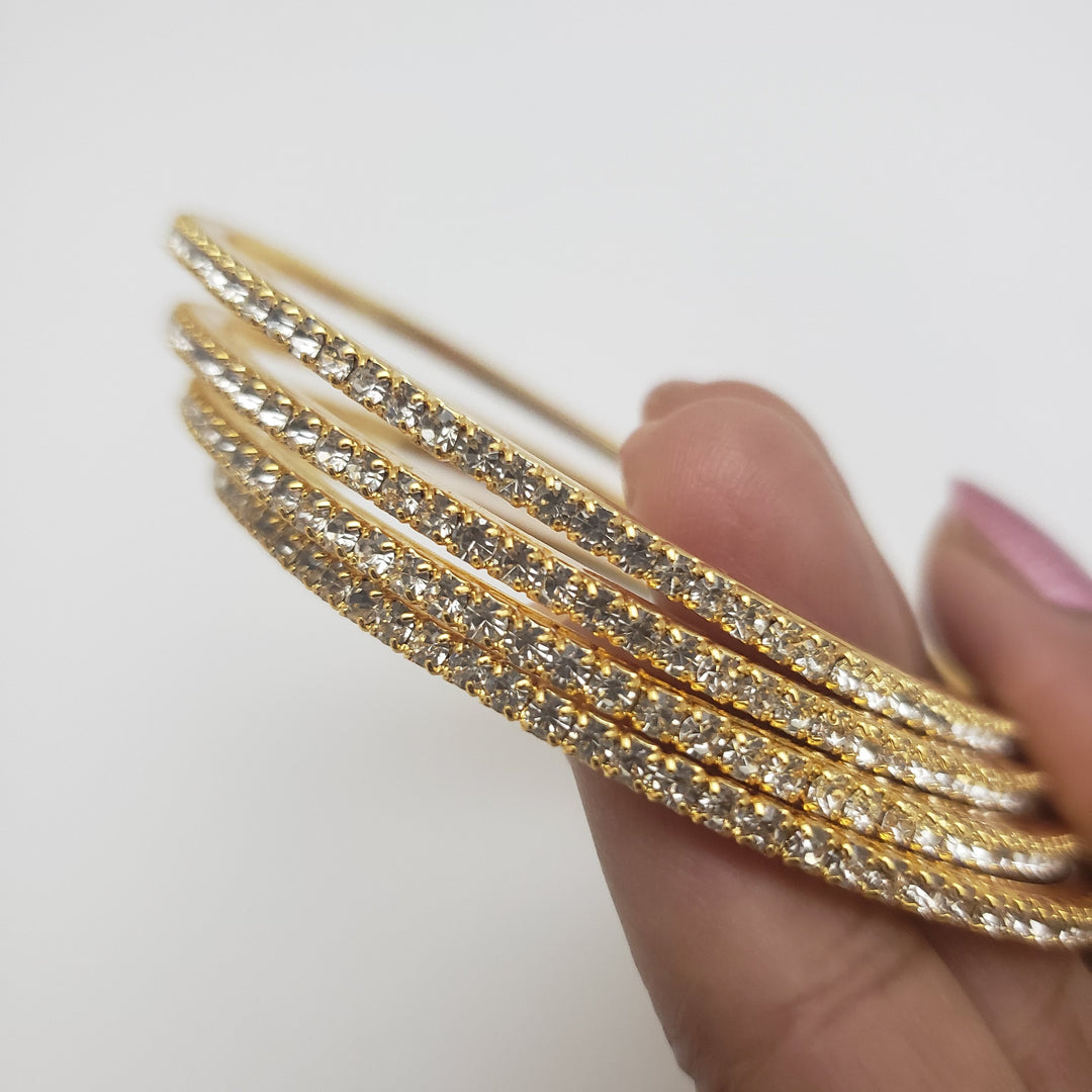 White Bangles Set