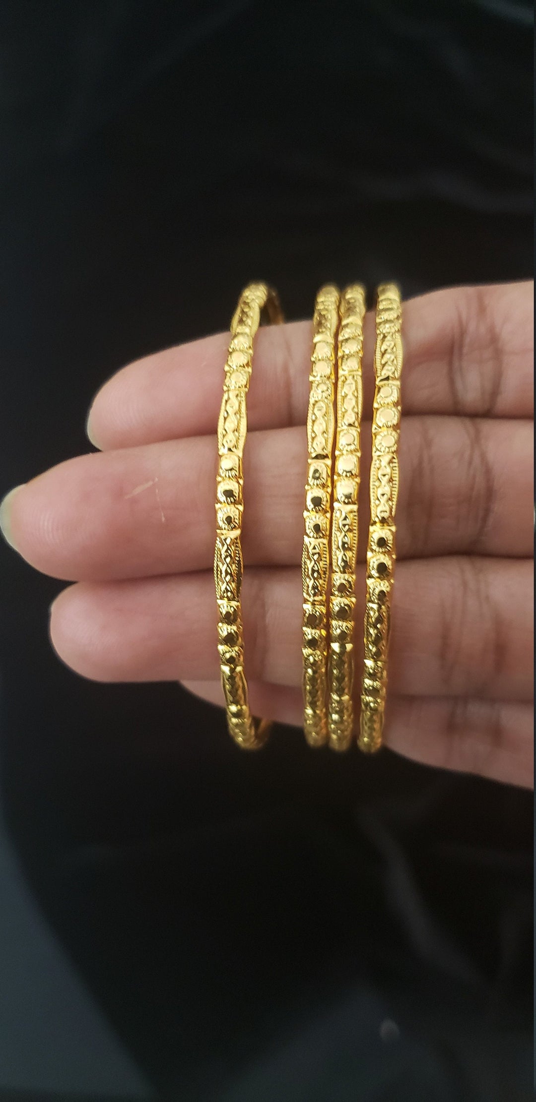 Gold covering Bangles- 21212
